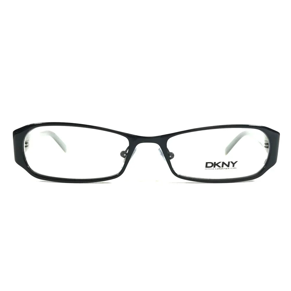 DKNY Petite Eyeglasses Frames DY5576 1111 Black Blue Green Rectangle 51-16-135